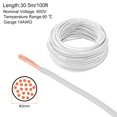 Uxcell 100Feet Electrical Wire Insulated Stranded Copper 14AWG Hook Up