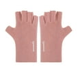 thumbnail image 2 of Neoyler 2 pack Winter Gloves German Velvet Half Finger Touchscreen Soft Warm Outdoor Cold Protection Flattering Hand Shape Relaxedable Breathable for Everyday Outdoor Use Pink 7.9x4.1in, 2 of 6