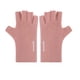 thumbnail image 2 of Guantes de terciopelo de medio dedo para mujer | Guantes de invierno cálidos para exteriores con pantalla táctil | Tejido suave y desliso que protege del frío | Elegantes guantes rosas, grises y, 2 of 6