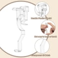 thumbnail image 3 of 4pcs Valance Clips, 2.5in Arc-Shaped Clear Plastic Valance  Hidden Retainer Holder Installation Bracket for Horizontal Wood and Faux Wood Blinds, 3 of 6