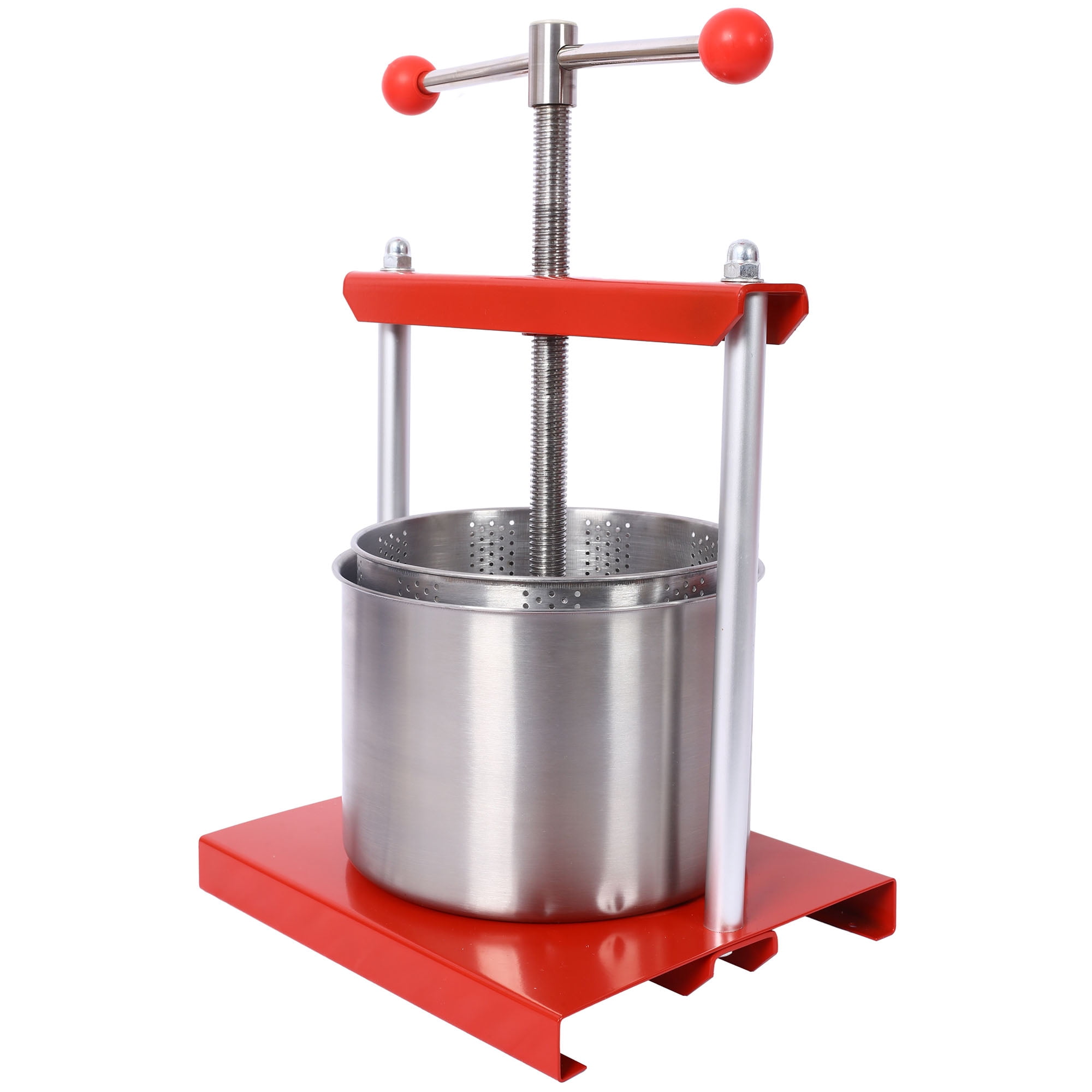 Versatile Manual Press Stainless Steel 0.53 Gallon Juice, Wine & Oil Extractor Kitchen Tool - Fruit Wine & Vegetable Manual Press