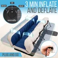 thumbnail image 4 of SereneLife EZ Air Mattress W/ Frame & Rolling Case, Foldable Self-Inflating Air Bed W/ Pump, Queen, 4 of 5