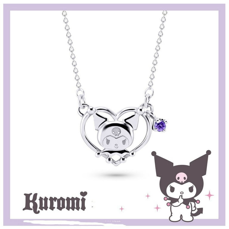 Kuromi Necklace Sanrio Characters Necklace A, Kawaii Anime Cute Jewelry
