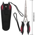 thumbnail image 2 of Stainless Steel Fishing Pliers - Hook Remover & Braid Cutter, Rust - Proof for Saltwater, Split Ring Design - Multi - Function Tools with Sheath and Lanyard, 2 of 7