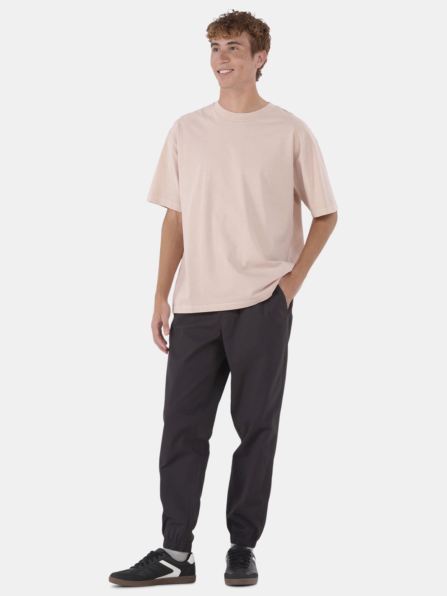 No Boundaries Twill Jogger Pants, Men’s and Big Men’s, Sizes XS-5XL