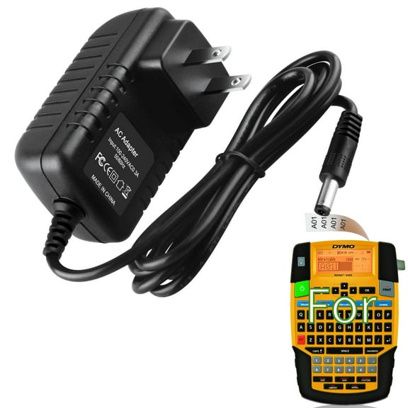 K-MAINS AC Adapter Compatible With Dymo Rhino 3000 4200 5000 5200 6000 6500 Charger Power
