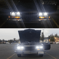thumbnail image 3 of Fit Chevrolet Camaro Z28 1982 1983 1984 1985 1986-1992 4PCS 4x6" LED Headlights, 3 of 11