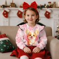 thumbnail image 3 of Garronmavis Cute Corgi Pullover Sweatshirt Stylish Casual Long Sleeve Fall Winter Tops Breathable Pullover Drop Shoulder Sweater Top 2T Girls Crewneck Sweatshirt for Daily Life, 3 of 7