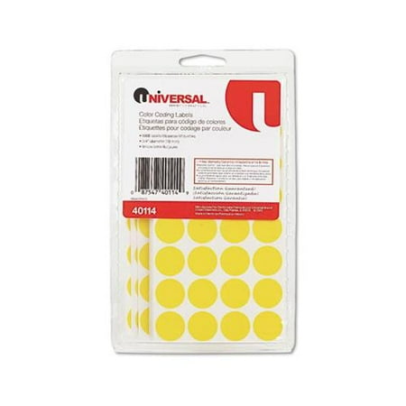 Universal Permanent Self-Adhesive Color-Coding Labels UNV40114