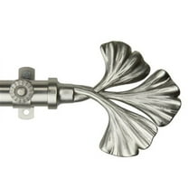 Fortune 13/16 inch Curtain Rod-Color:Satin Nickel,Size:48-84"