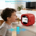 thumbnail image 2 of AI Voice Sticker Printer Box, Mini Inkless Thermal Label Maker w/Preview Display for Home, School, Office, Creative Organization, Rolls Paper Incl., 2 of 9