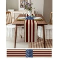 thumbnail image 3 of nqOlkjepod Vintage 4th of July Table Runner 48 Inches Long Farmhouse Dress Scarves, Independence Day Red Blue Dining Tablerunner for Coffee Table/Kitchen Island/Party Décor, 13" x 48", 3 of 8
