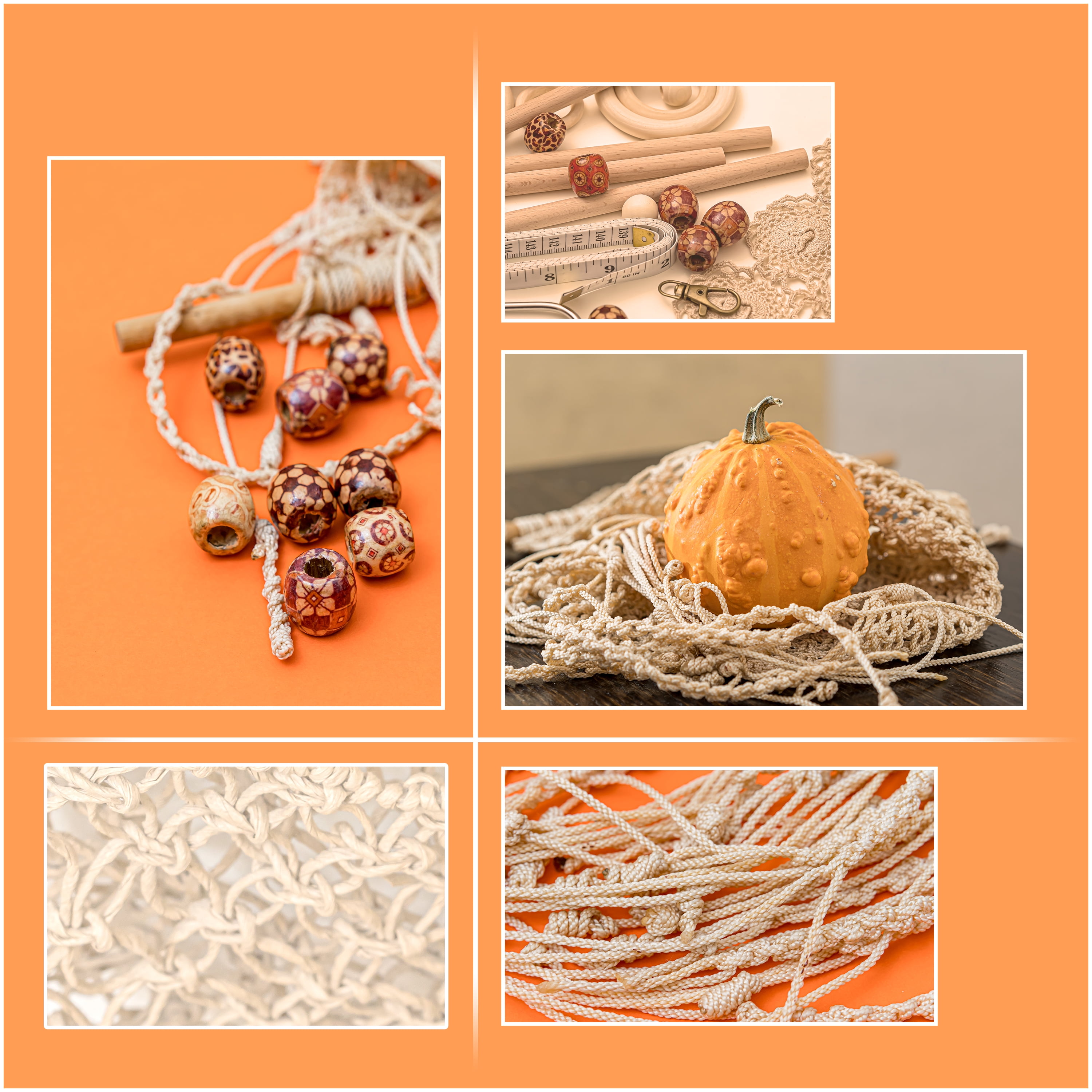 Macrame Kit - Beginner Macrame Supplies and Ebook with 225yd Macrame Cord 3mm. DIY Macrame Plant Hanger Kit for Adults