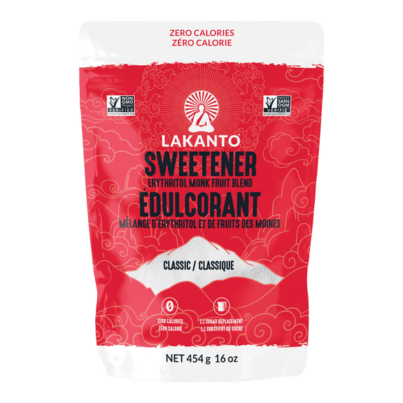 Lakanto Classic Monk Fruit Sweetener with Erythritol (1 lb - 454 g)