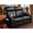 Black, variant on RV Loveseat Recliner, Massage Wall Hugger Recliners Sofa with USB, Side Pockets, Cup Holders and Removable Armrest, for RV and Home Theater, Brown