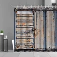 thumbnail image 3 of Vintage Railway Container Metal Door Shower Curtain Industrial Style r Bathroom Curtain Retro Home r Fabric Curtains, 3 of 6