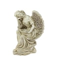 thumbnail image 2 of Northlight 12" Weathered Daydreaming Angel with Rose Outdoor Patio Garden Statue - Almond Brown, 2 of 2
