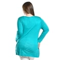 thumbnail image 3 of Blusa New York de manga larga Roman Fashion /Tallas Extras, 169 (Menta) verde claro 38, 3 of 5
