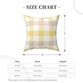 thumbnail image 6 of Spring Yellow and White Throw Pillows Cover 18 x 18 Inch Set of 2 Summer Buffalo Plaid Pillow Covers Farmhouse Checkered Decorative Pillowcases for Home Couch Sofa Decorations, 6 of 6