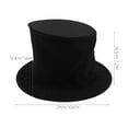 thumbnail image 2 of OUNONA 2Pcs Collapsible Black Magician Top Hats Unisex Costume Party Accessory for Masquerade Carnival and Stage, 2 of 7