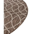 thumbnail image 3 of Unique Loom Outdoor Trellis Collection Area Rug - Gitter (3' 1" Round Brown/Ivory), 3 of 6