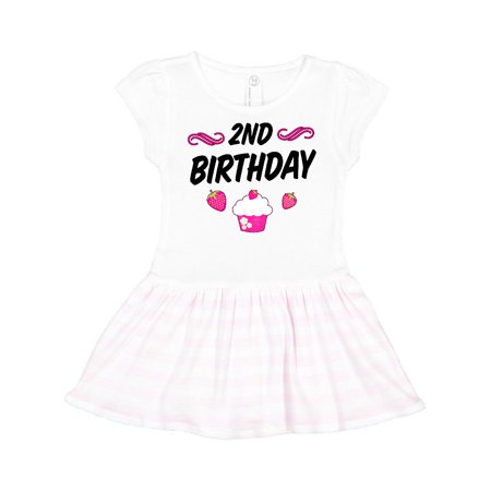 

Inktastic 2nd Birthday with Cupcake Gift Toddler Girl Dress