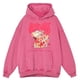 thumbnail image 3 of Sudadera con capucha para hombre, estilo retro, desgastado, con bonito conejo, ropa deportiva holgada, tops de algodón 100 % a la moda, sudadera holgada de gran tamaño, 3 of 4