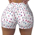 thumbnail image 2 of Goofa Rabbit Eating Printed Workout Shorts Women Seamless Scrunch Butt Lifting High Waisted Gym Booty Shorts Elastic Workout Shorts-Medium, 2 of 8