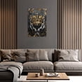 thumbnail image 5 of ZHONGYUTONG Crown Canvas Wall Art King Queen Pictures Golden and Black Painting African American Poster for Bedroom Decor Framed (28.00" x 42.00"), 5 of 5
