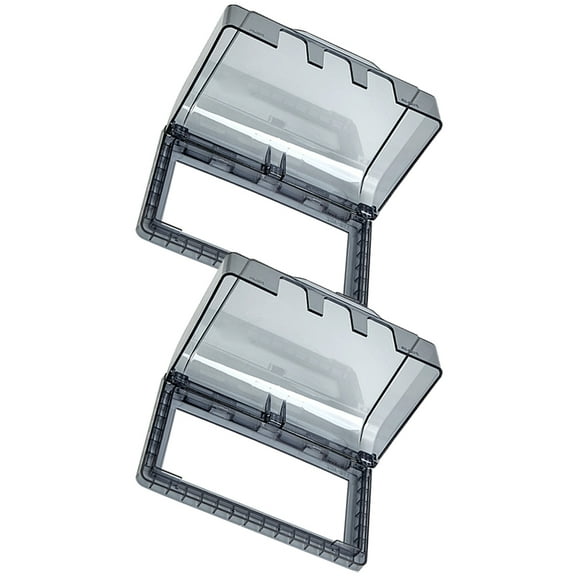 WORGEOUS 2pcs Waterproof Outlet Cover Outlet Protector Wall Socket Protection Box