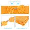 thumbnail image 4 of Uxcell Chair Sash Bow Spandex Stretch Chair Cover Bands Sashes with Bow Knot Yellow 10, 4 of 6