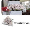 thumbnail image 1 of Flores artificiales verdes, flores falsas, flores de plástico falsas para decoración de fiestas, 1 of 7