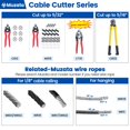 thumbnail image 4 of Cortacables Muzata CT15 para cable de acero inoxidable de 5/32", 4 of 5