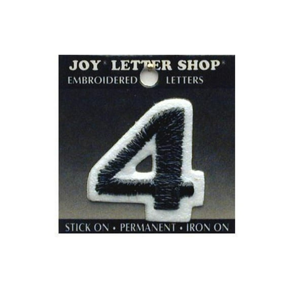 Joy Applique Letter Iron On Cooper 1.5" Black 4