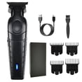 thumbnail image 1 of Recortadora de barba recargable de 1500 mAh para hombres, 3 horas de carga, 180 minutos de uso, kit de aseo 4 en 1 para cara, bigote, cuerpo y orejas, motor silencioso, corte preciso, set de regalo, 1 of 4