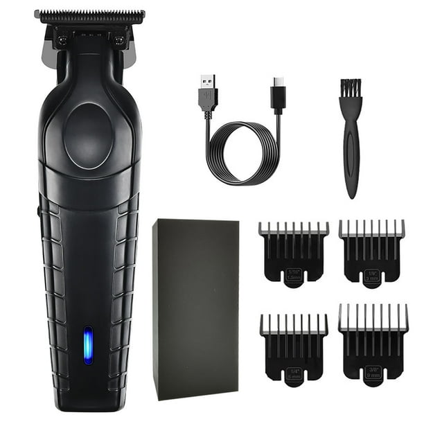 Recortadora de barba recargable de 1500 mAh para hombres, 3 horas de carga, 180 minutos de uso, kit de aseo 4 en 1 para cara, bigote, cuerpo y orejas, motor silencioso, corte preciso, set de regalo