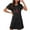 Black, variant on WREESH Night Shirts for Women Valentine's Day Short Sleepshirts Heart Printed for Comfortable and Soft Sleepwear Black