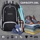 thumbnail image 2 of ZOMAKE Mochila Ligera y Empacable de 30 L - Mochilas de Senderismo Plegables Mochila Plegable compacta Resistente al Agua para Viajes (Negro), 2 of 5