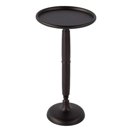 Butler Specialty Company Alexi 12 in. W Round Metal Pedestal End Table - Bronze