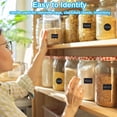 thumbnail image 4 of Uxcell Chalkboard Labels, 120Pcs Blackboard Sticker 2 Chalk Pen, Pantry label for Container Jar Storage Bin(Wavy Shape), 4 of 7