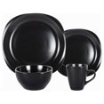 thumbnail image 3 of Stoneware Square 16pc Dinnerware Set, Matte Black, 3 of 5