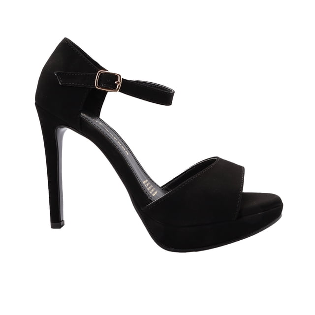 Zapatillas negras para mujer con tacón y punta abierta Dorothy Gaynor 22.5 Dorothy Gaynor Zapatillas negras para mujer con tacón y punta abierta Dorothy Gaynor 22.5