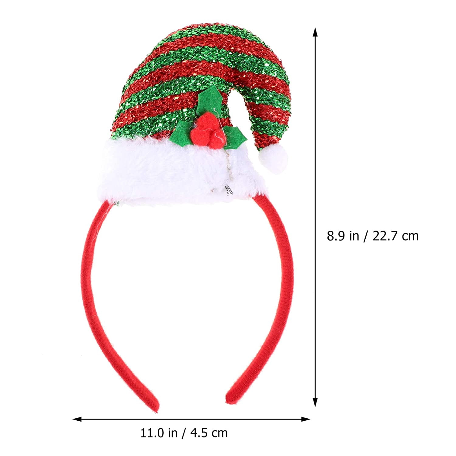 4pcs Christmas Elf Headbands Sequin 