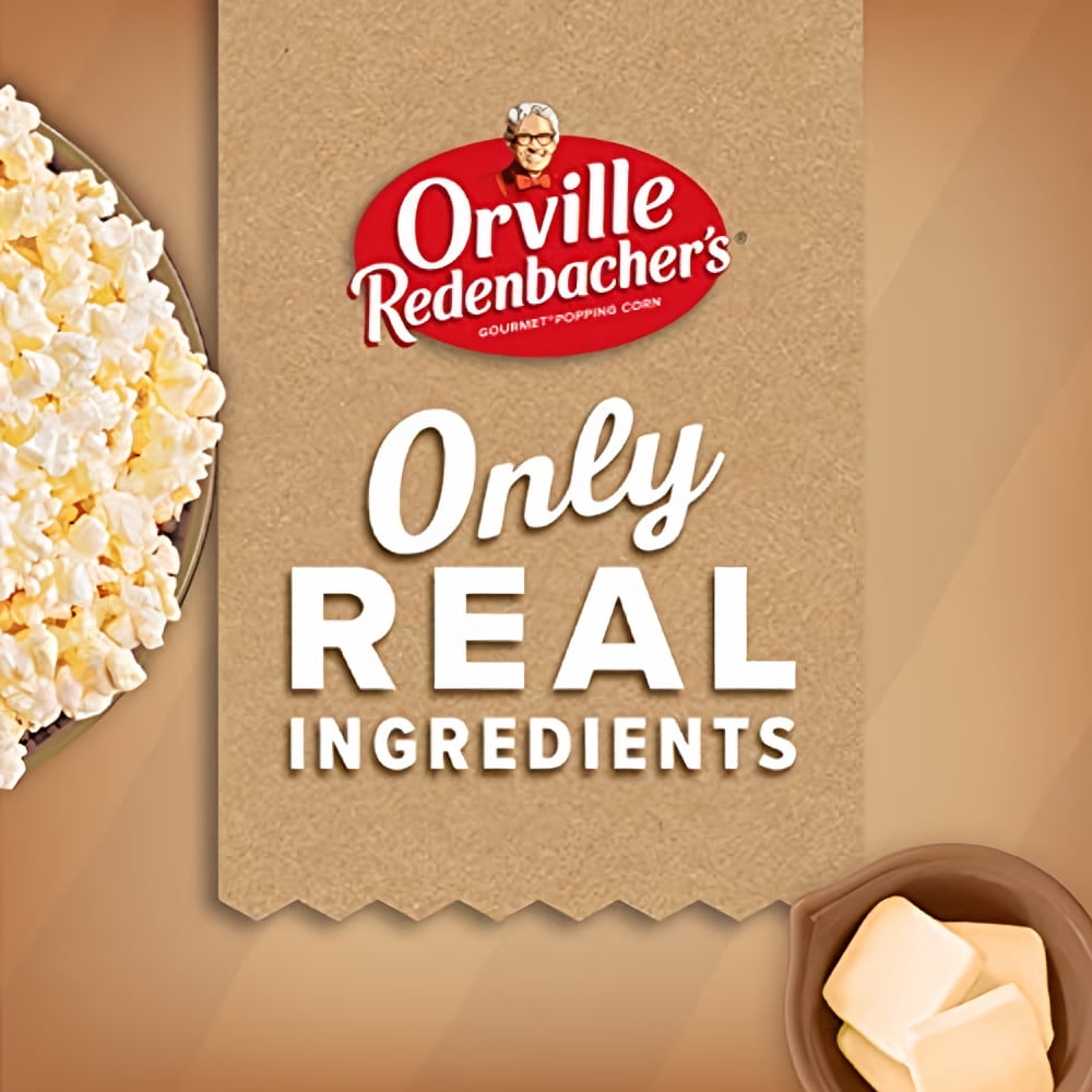 Orville Redenbacher's Naturals Light Classic Butter & Sea Salt Microwave Popcorn, 2.69 Oz, 3 Ct (Pack of 8)
