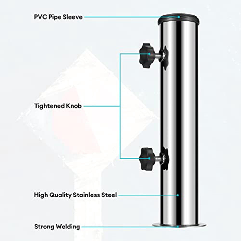 Heavy-Duty Granite Umbrella Stand: Windproof, Adjustable & DIY-Friendly!