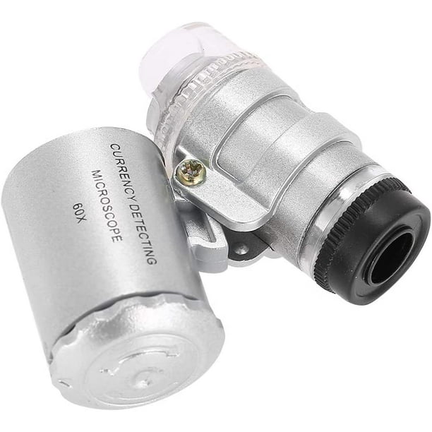  Pocket Microscope, 60x Microscope Magnifying Mini