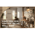 thumbnail image 2 of Vintage Metal Wall Sign "I Love You, Goodbye" - 16x4 inch Retro Aluminum Hanging Sign, Farmhouse Style Creative Entrance Hallway Decor Sign(2PCS), 2 of 6