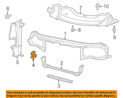 CHRYSLER OEM Radiator Support-Mount Bracket Right 5065532AC