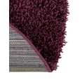 thumbnail image 6 of Unique Loom Solid Shag Collection Area Rug (4' 1" Round Eggplant Purple), 6 of 7