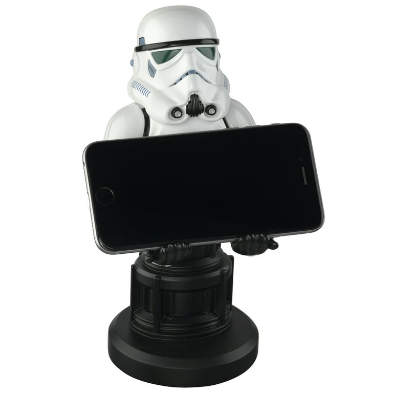 Exquisite Gaming: Star Wars: Stormtrooper - Original Mobile Phone & Gaming Controller Holder, Device Stand, Cable Guys, Collectable Licensed Figure Exquisite Gaming: Star Wars: Stormtrooper - Original Mobile Phone & Gaming Controller Holder, Device Stand, Cable Guys, Collectable Licensed Figure